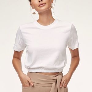 Wilfred cropped tshirt white XS